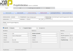 VVS Plan - Projektdatabas // D'tAnjo